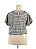 A New Day 100% Cotton Gray Short Sleeve Blouse Size XXL - photo 2