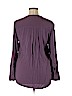 Rock & Republic 100% Rayon Purple Long Sleeve Blouse Size XL - photo 2