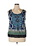 BILA 100% Rayon Blue Sleeveless Top Size XL - photo 1