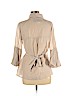 Da-Nang Tan 3/4 Sleeve Button-Down Shirt Size M - photo 2