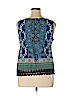 BILA 100% Rayon Blue Sleeveless Top Size XL - photo 2