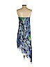 BCBGMAXAZRIA 100% Silk Blue Casual Dress Size 4 - photo 2