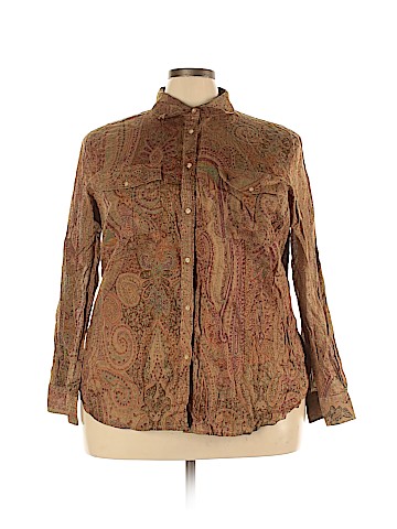 Lauren by Ralph Lauren Long Sleeve Button-Down Shirt (view 1)