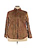 Lauren by Ralph Lauren 100% Cotton Brown Long Sleeve Button-Down Shirt Size 3X - photo 1