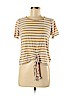 MICHAEL Michael Kors Tan Short Sleeve Top Size M - photo 1