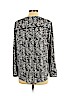 H&M 100% Polyester Black Long Sleeve Blouse Size 10 - photo 2