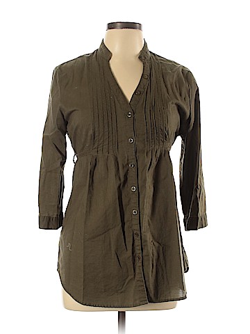 Antilia Femme 3/4 Sleeve Button-Down Shirt (view 1)