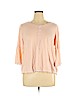 Style&Co 100% Cotton Pink 3/4 Sleeve Top Size XL - photo 1