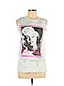 Marilyn Monroe White Short Sleeve Blouse Size L - photo 1