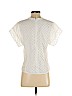 Chelsea And Walker 100% Cotton Ivory Short Sleeve Blouse Size 4 - photo 2