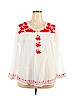 Assorted Brands 100% Cotton White Long Sleeve Blouse Size 2X - photo 1