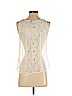 Tt Collection 100% Silk Ivory Sleeveless Silk Top Size S - photo 2