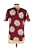 Ann Taylor 100% Polyester Burgundy Short Sleeve Blouse Size S (petite) - photo 2
