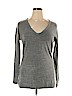 New York & Company 100% Acrylic Gray Pullover Sweater Size XL - photo 1
