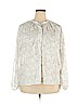 A New Day 100% Polyester White Long Sleeve Blouse Size XXL - photo 1