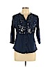 Style&Co Blue 3/4 Sleeve Blouse Size L (petite) - photo 1