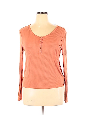 American Eagle Outfitters Long Sleeve Henley (view 1)