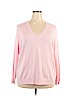 Lord & Taylor 100% Merino Wool Pink Wool Pullover Sweater Size 3X - photo 1