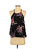 Lily White 100% Polyester Black Sleeveless Blouse Size L - photo 1
