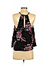Lily White 100% Polyester Black Sleeveless Blouse Size L - photo 2