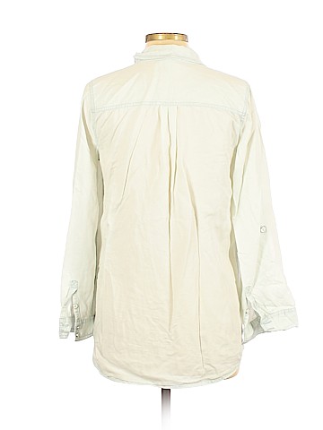 LED Luxe Essentials Denim Long Sleeve Button-Down Shirt (view 2)