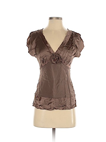 Aquarius Short Sleeve Silk Top (view 1)