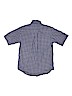 Chaps 100% Cotton Plaid Blue Short Sleeve Button-Down Shirt Size 10 - 12 - photo 2