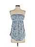 Free People 100% Viscose Blue Tube Top Size S - photo 1