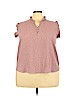 Mauve Purple Short Sleeve Blouse Size 3X - photo 1