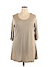 Purejill Tan Short Sleeve Top Size 2X - photo 1
