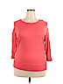525 America Pink 3/4 Sleeve Top Size XL - photo 1