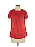 Ella Moss Red Short Sleeve Blouse Size S - photo 1