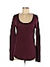 Victoria's Secret Pink Burgundy Long Sleeve T-Shirt Size M - photo 1