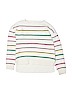 Gap Kids 100% Cotton Stripes White Pullover Sweater Size 8 - photo 1
