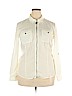 MICHAEL Michael Kors 100% Polyester Ivory Long Sleeve Blouse Size 16 - photo 1