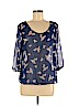 Charlotte Russe Blue Short Sleeve Blouse Size M - photo 1