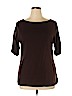 Karen Kane 100% Cotton Brown Short Sleeve Top Size 1X - photo 1