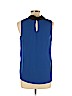 Bellatrix 100% Polyester Blue Sleeveless Blouse Size L (petite) - photo 2