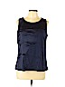 DKNY Blue Sleeveless Blouse Size L - photo 1