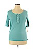 Merona 100% Cotton Blue Short Sleeve Henley Size XXL - photo 1