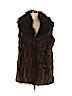 A by Adrienne Landau 100% Polyester Brown Faux Fur Vest Size M - photo 1