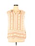 Lex & Madison 100% Polyester Tan Sleeveless Blouse Size XL - photo 1