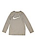 Nike 100% Polyester Graphic Gray Active T-Shirt Size M (kids) - photo 1
