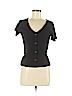 Elodie Black Short Sleeve Top Size M - photo 1