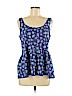 American Eagle Outfitters 100% Polyester Blue Sleeveless Blouse Size M - photo 1
