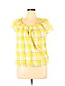 Faded Glory 100% Cotton Yellow Short Sleeve Top Size XL - photo 1