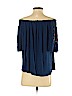 Ranna Gill Blue Short Sleeve Top Size S - photo 2