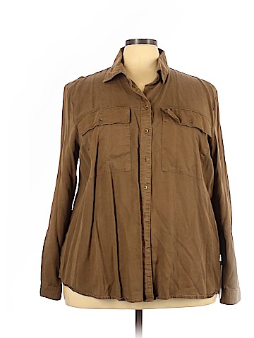 Lane Bryant Long Sleeve Button-Down Shirt (view 1)