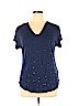 Apt. 9 Blue Short Sleeve Top Size XL - photo 1