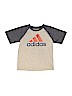 Adidas 100% Polyester Gray Active T-Shirt Size 6 - photo 1